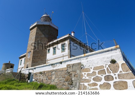 Lighthouse at the End of the World at Cape Finisterre in Galicia, Spain.