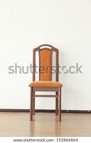 Interior design classic chair made of wood