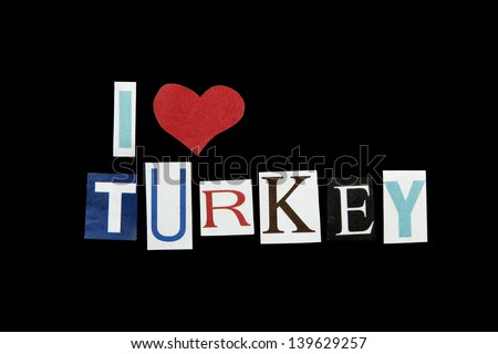i love turkey sign