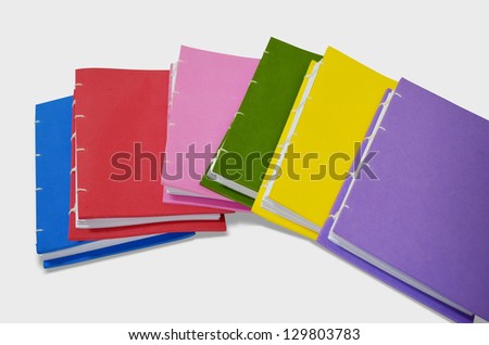 color book isolated on white background