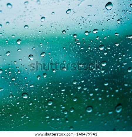 Rain Water drop on car mirror background.