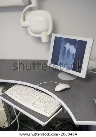 dental x-ray camera together with the pc