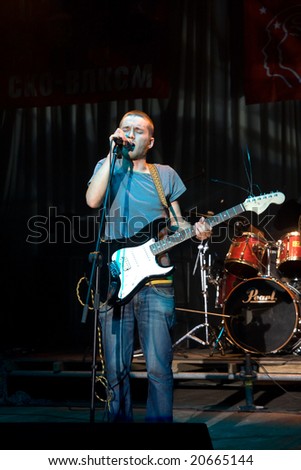 VINNITSYA,   - September 19.2008 Singer frontman  Serge Asafatov  from 