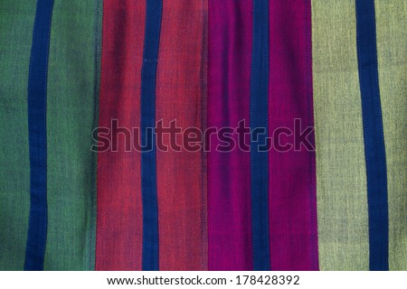 Form of handmade fabric,style Thailand