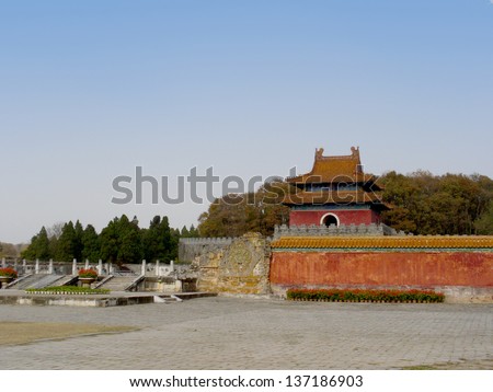 The Xianling Tomb of the Ming Dynasty, Zhongxiang, Hubei, China. Historic Monuments of Zhongxiang in 