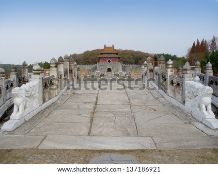 The Xianling Tomb of the Ming Dynasty, Zhongxiang, Hubei, China. Historic Monuments of Zhongxiang in \