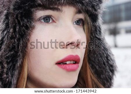 Winter girl or Healthy face