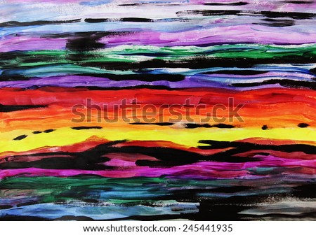 Abstract creative lines, Creative background, Sunset background