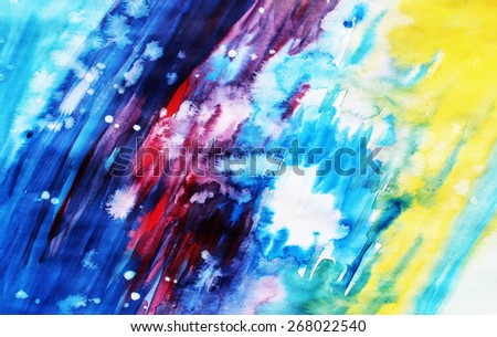 Creative background, Painting art or Art studio, Rainbow abstract, Concept art