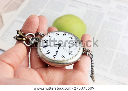 Time to change or Do not waste your time, Time management, Time is money, Clock face