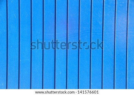 Blue painted wooden  background