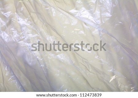 Close up of a matt plastic foil as abstract background