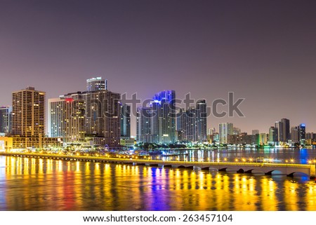 Downtown Miami, Night city