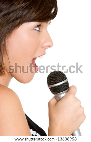 stock photo : Girl Singing