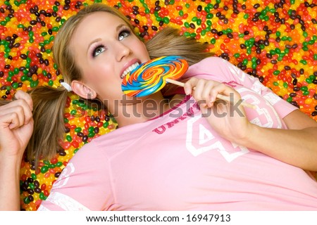 Girl Eating Candy