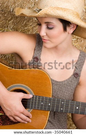 Country Guitar Woman