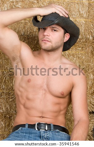 Sexy Shirtless Cowboy