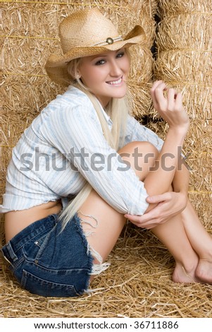 Smiling Young Country Woman
