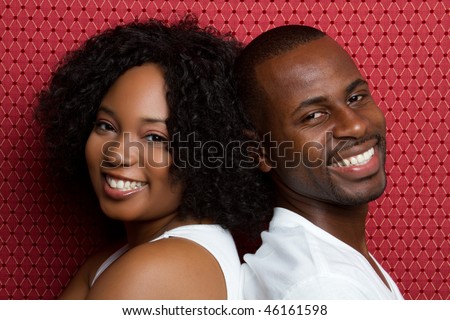 Smiling Young Black Couple
