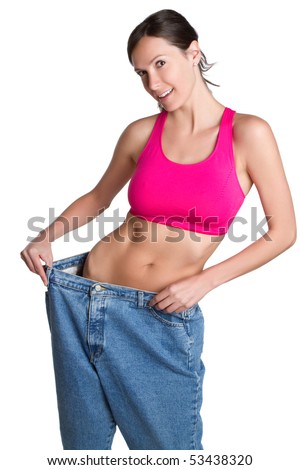 Skinny weight loss woman