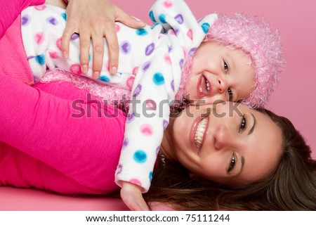 happy mother and child. Happy Smiling Mother And Child