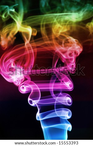 puff of rainbow smoke