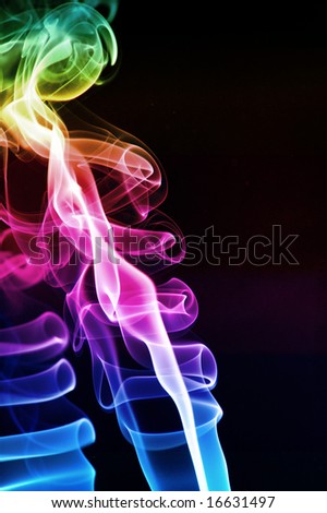 puff of rainbow smoke