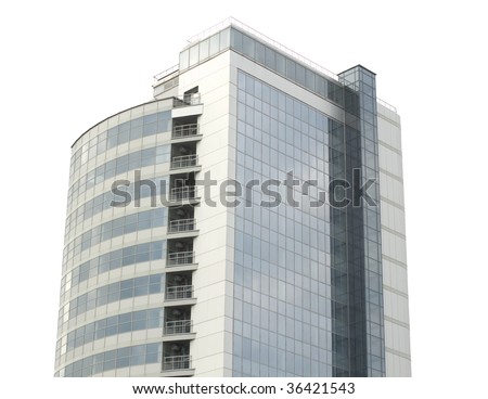 modern building isolated