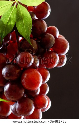 bunch of fresh grapes