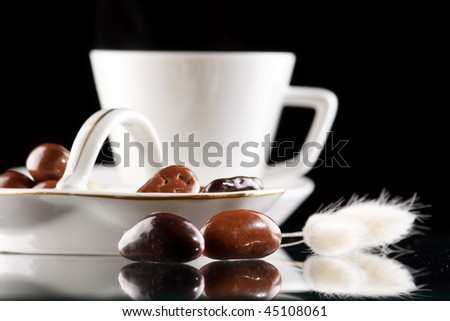 coffee and chocolate drops