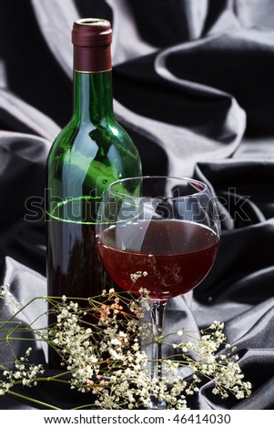 wine and flowers
