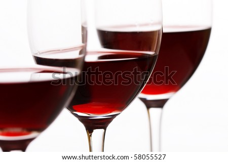 glasses of red wine