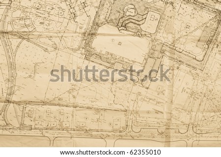 old plan of city