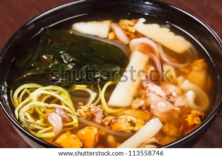 Japanese seafood soup