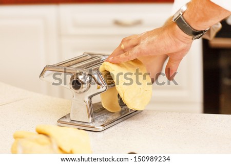 chef making pasta