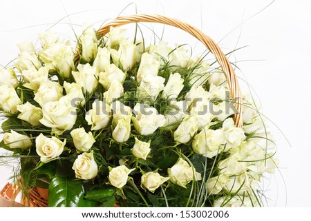 roses in the basket