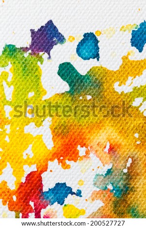 abstract figure sketch of bright colors on the canvas of a textured background