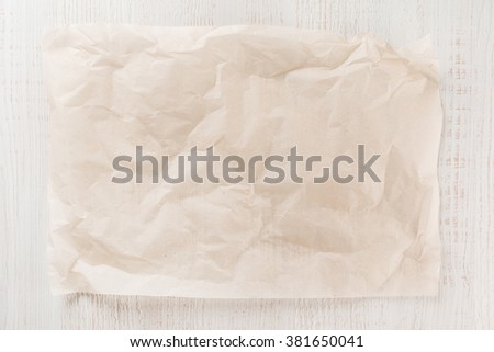 Parchment for baking culinary