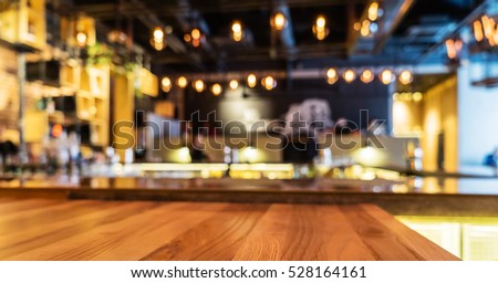 restaurant blurred background