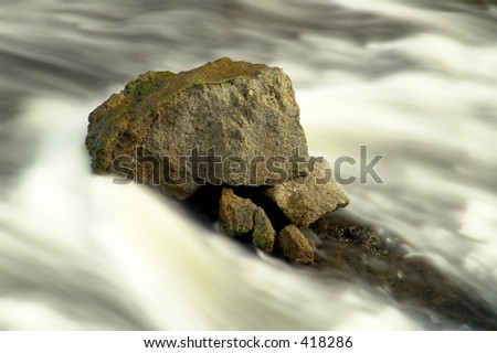 rocks in stream, yellowstone national park