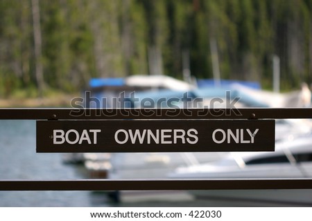 boat owners only - sign in yellowstone national park