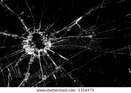 broken glass. stock photo : roken glass