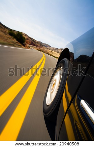 road low angle