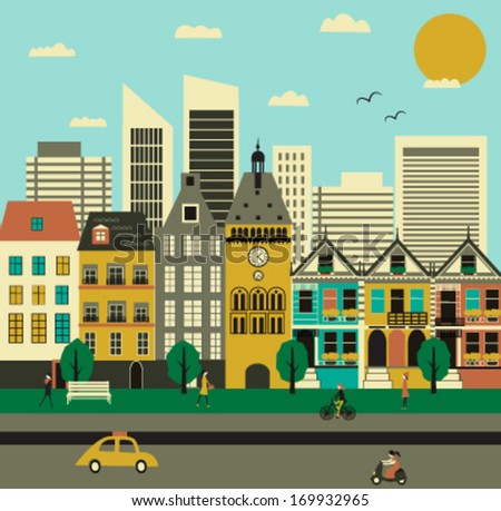 City life Vector City life Vector