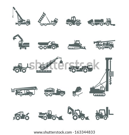 Construction Machinery. Vector Format