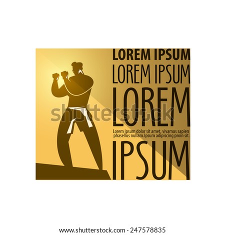 Boxing vector logo design template. sports or types of martial arts icon