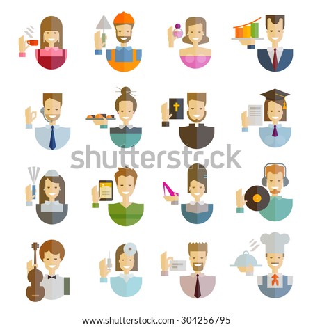 people vector logo design template. profession or job, employment icon