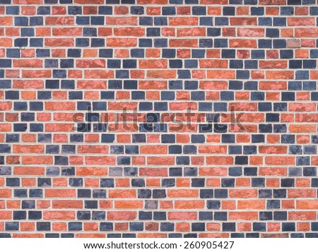 Decorative gothic red and black brick wall background