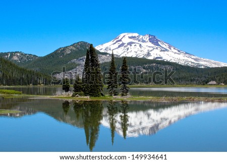 Sparks Lake, Oregon, and Mt.South Sister