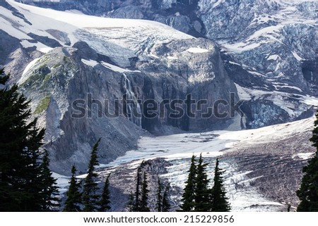 Nisqually Glacier and Waterfalls